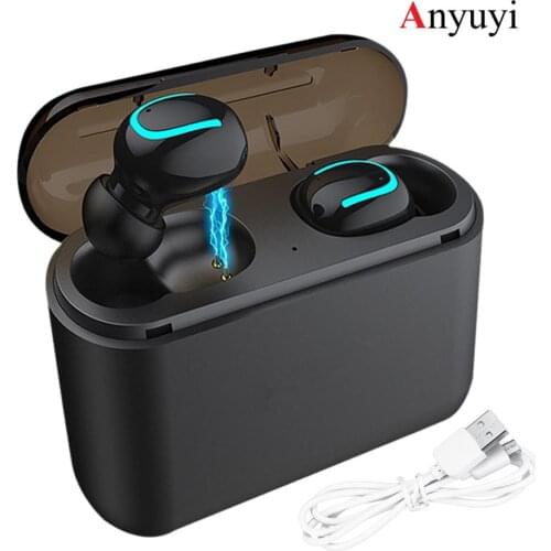 2200mAh bluetooth 5.0 TWS Wireless Bluetooth Ear Phone In-ear Earbuds Ear Buds Twins Earphones Noise Reduction Earbud Headset