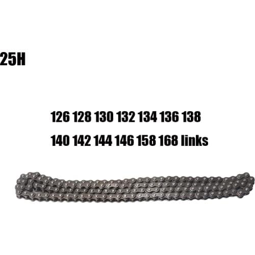 25H 126 128 130 132 134 136 138 140 142 144 146 158 168 Links Chain For 47cc 49cc Mini Dirt Pit Pocket Bikes Minimoto ATV