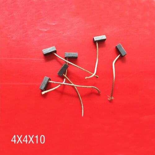 4PCS/LOT, 4X4X10mm Car Motor Carbon Brushes for Automotive Wiper, Window glass lifter Motor brush, Free shipping