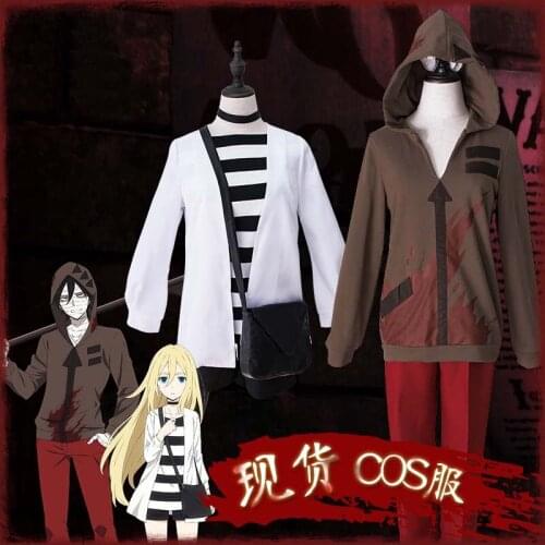 Anime Game Angels of Death Cosplay Rachel Gardner Ray Isaac Foster Halloween Cos Man Woman Cosplay Costume with Wig