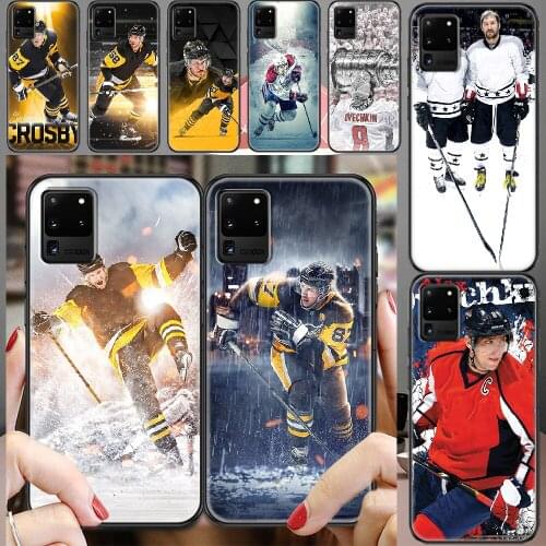 Alexander Ovechkin Sidney Crosby Phone case For Samsung Galaxy Note 4 8 9 10 20 S8 S9 S10 S10E S20 Plus UITRA Ultra black luxury