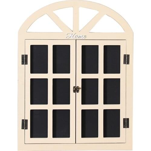 Message Board Wall Hanging Decoration Yellow Retro Decorative 40 * 1.5 * 52cm Mural Window House Style Blackboard