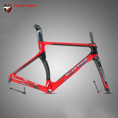 Road Carbon Frame Twitter T10pro Disc Brake Thru-axle Shaft 700c Carbon Road Frame Disc Brake Axis F12X100mm R12X142mm
