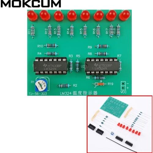 DIY Kit LM324 Temperature Indicator Thermistor Sensor Electronic Components Suite Temperature indicator Module