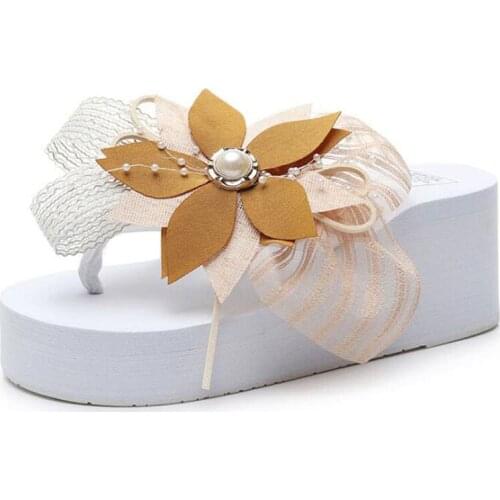 Summer Slippers Women Cute flower Flat Flip Flops Ladies Soft Slides Shoes Female Print Floral Bling Beach Casual Sandals