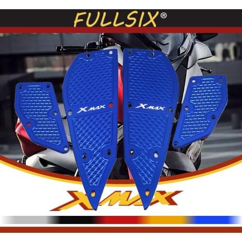Motorcycle CNC Aluminum Pedals Footrest Step For Yamaha XMAX 300 2017 2018 X-MAX 250 300 Foot Pegs Foot pad