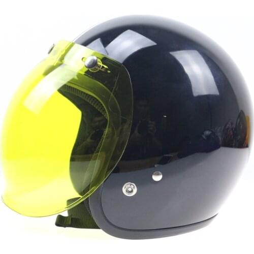 Motorcycle Helmet Bubble Shield Visor Open Face Bubble Helmet Visor High Strength Motorcycle Helmet Accessories for Casco Moto