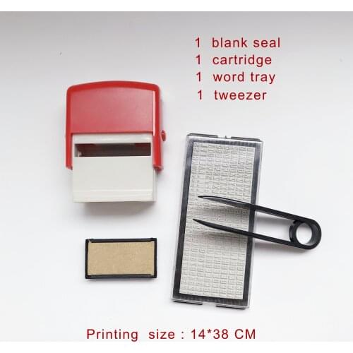 1 PC DIY Numbers Letter Stamps Sets Self Inking Custom Personalised Business Name Number Address Printing Rubber Tweezers Kits