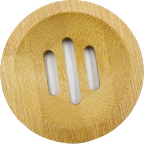Natural Environmen Bamboo Soap Dish Wooden Soap Tray Portable Bathroom Soap Dish Storage Box for Home Bathroom