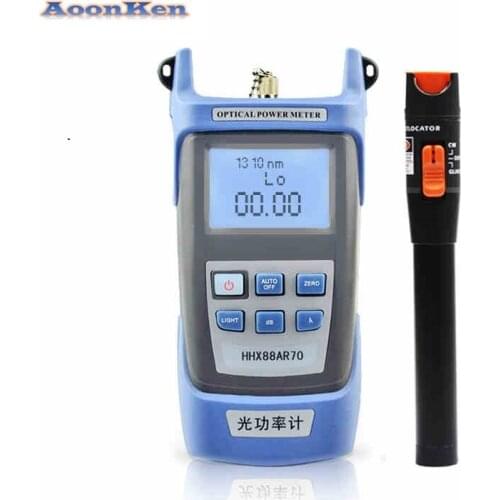 2 In 1 FTTH Fiber Optic Tool Kit Optical Power Meter and 10MW -70 + 10dBm Visual Fault Locator Use Ftth Fiber Optic Test Pen 2