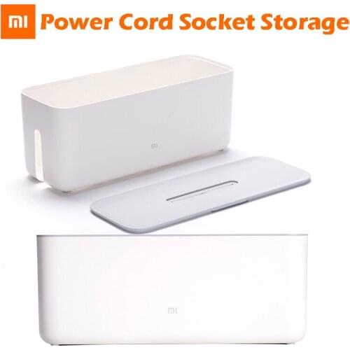 Original xiaomi Power Cord Socket Storage Box Dust insulation Cooling Hole Strip Plug Base Finishing Tying Box Home Storag Tools