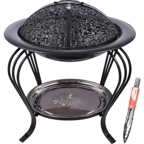 Barbecue Oven Portable Charcoal Brazier BBQ Grill Cooker Multi-Purpose Camp Heating Coal Brazier Outdoor Coal Charcoal Stove