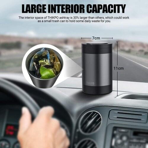 1Pcs Car Ashtray Garbage Storage Container Cigar Ash Tray Portable ashtray Universal Size Car Automobiles Interior Accessories