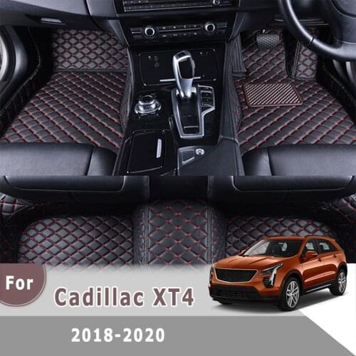 RHD Carpets For Cadillac XT4 2020 2019 2018 Car Floor Mats full surround car mat decoration Rugs Parts Auto Interior Anti-Dirty