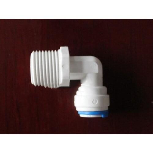 3/8" Push Fit Tube x 1/2" BSP Male Thread Elbow Quick Fitting Connection RO Water Reverse Osmosis Aquarium System Pipe Fittings