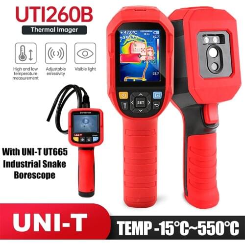 UNI-T UTi260B Infrared Thermal Imager HD Camera USB Geothermal Detector Temperature Imager Industrial Thermal Imager -15~550°C