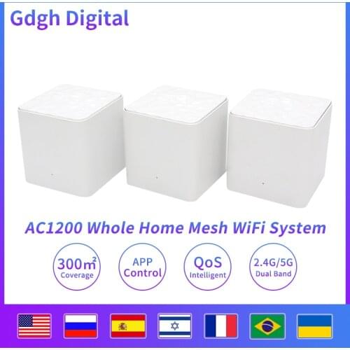 GLVISION Nova GLMW3 Whole Home Mesh WiFi Router With AC1200 2.4G/5.0GHz WiFi Wireless Router Easy Set Up, APP Remote Manage
