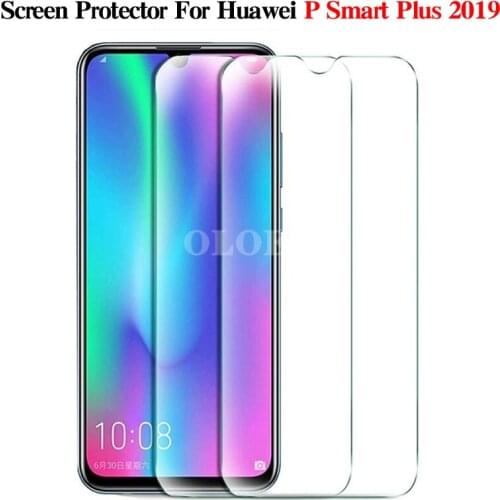 2Pcs Tempered Glass For Huawei P Smart Plus 2019 Screen Protector Smartphones Accessories On Huawe Huawey Psmart Plus 2019 Film