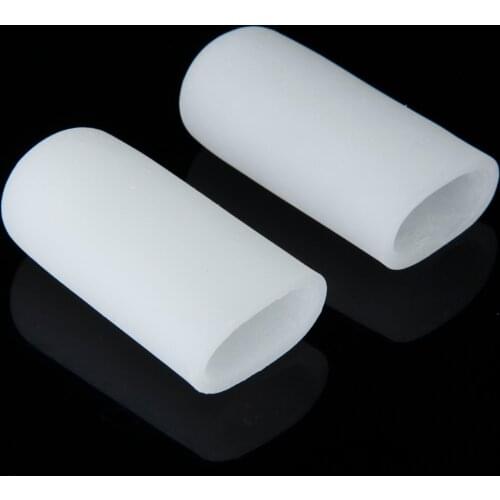 1 Pair Soft Silica Gel Toe Caps Toenail Cushion Pads for Corns Blisters Callus L