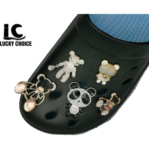 1 Pcs New Croc Designer Chain Shoe Charms Accessories Decoration for Croc Charms Clog Shoes Charm Pendant Buckle for Girl Gift