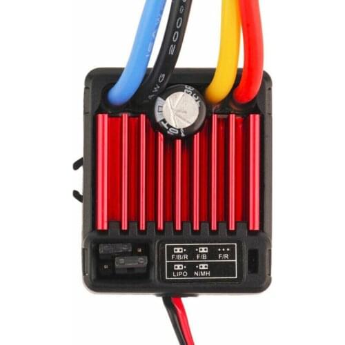 1060-Brushed ESC Waterproof 60A Electronic Speed Controller ESC for 1/10 RC Car