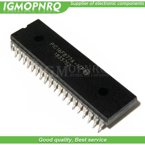 2PCS PIC16F877A-I/P DIP40 PIC16F877A DIP 16F877A DIP-40 Enhanced Flash Microcontrollers new and original IC