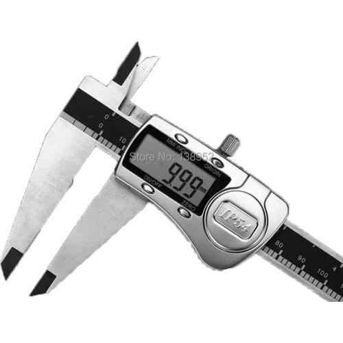2017 new IP54 water proof digital caliper 0-150mm 6inch electronic black vernier caliper guage shipping free