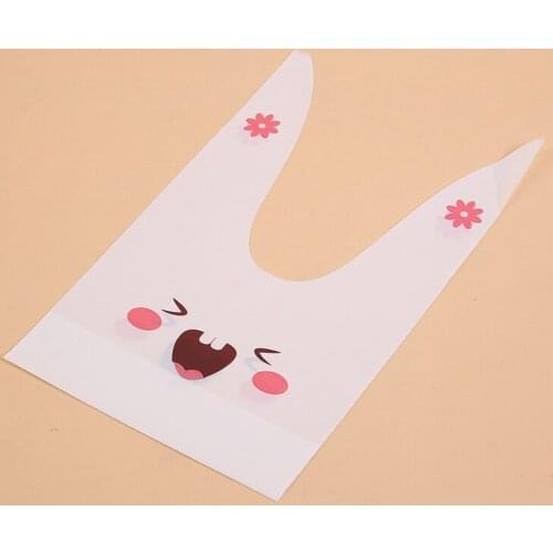 25pcs Cute Bunny Series Biscuit Candy Cookie Packaging Bags Wedding Gift Bag Free Shipping