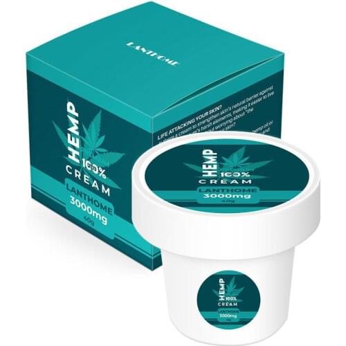 3000mg Hemp Seeds Oil Face Cream Smooth Skin Repair Face Cream Remove Scars Acne Cream Stretch