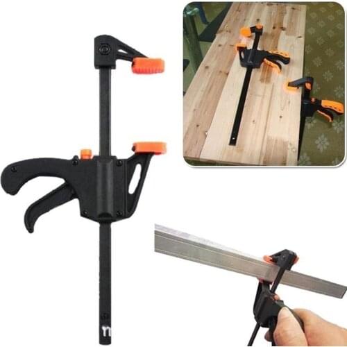 4 Inch Quick Ratchet F Clamp Heavy Duty Wood Working Work Bar Clamp Clip Kit Woodworking Reverse clamping Clip Wood Working