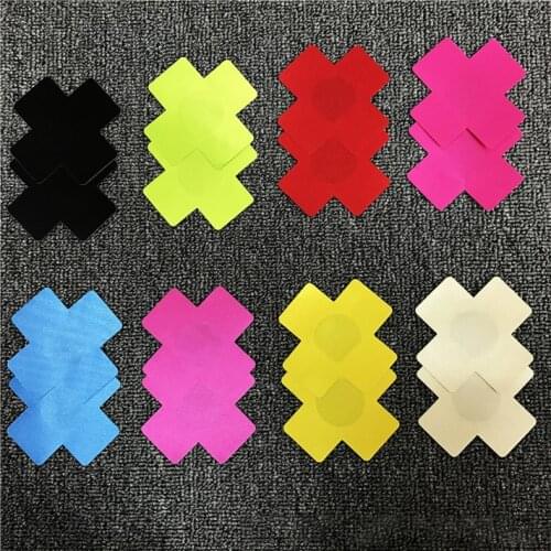 5 pairs/lot Sexy women disposable adhesive nipples covers chest petals and cross shape invisible