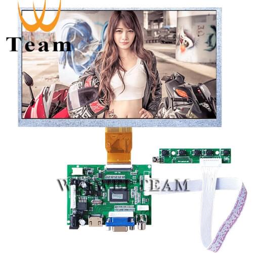 9 Inch TFT Display AT090TN10 AT090TN12 for Raspberry Pi 3 LCD Screen + VGA Input Driver Board Controller
