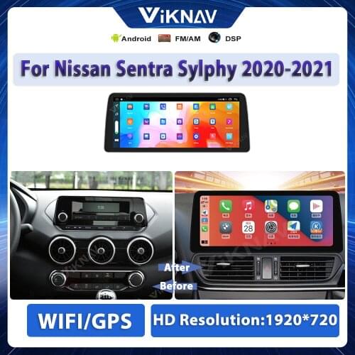 Android 10.0 car for Nissan Sentra Sylphy 2020 2021 gps navigation multimedia radio player touch screen head unit stereo
