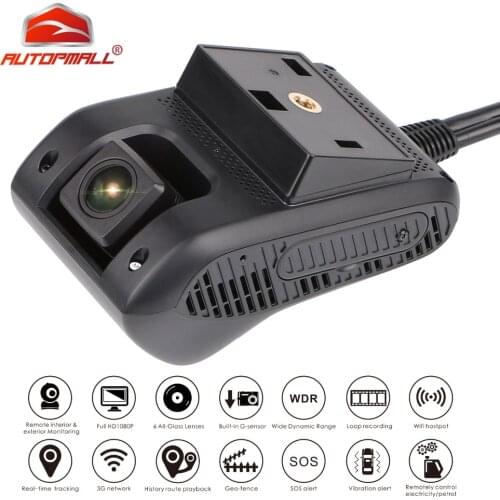 3G GPS Tracker Car Smart Dash Camera Car DVR JC200 EdgeCam Dual Lens Full HD 1080P Black Box SOS WiFi Night Vision Oil Cut-off