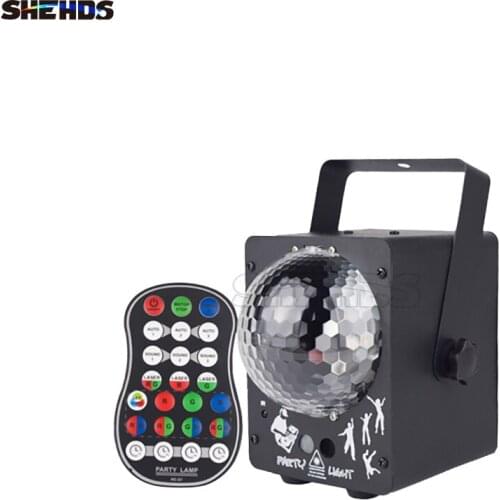 SHEHDS Wireless Remote Control Bluetooth Audio Pattern LED 60in1 Star Light USB Projector Disco Party Stage Led Light