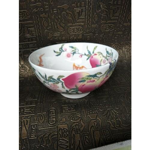Antique QingDynasty Handmade porcelain bowl,Pastry peach bowl,Hand-painted crafts,best collection& adornment