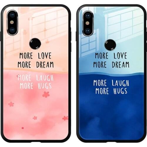 Phone Case For OPPO R19 R17 R15 Pro R11 R9 Plus Cases Contrast color Tempered glass Hard Cover For r15x r9s r11s plus Casing