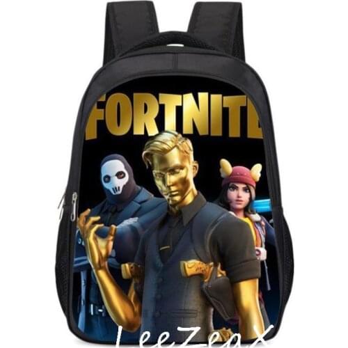 FORTNITE 16 Inch Games Kindergarten Infantile Small School Bags Boys Girls Bookbags Children Baby Toddler bag Kids Backpack
