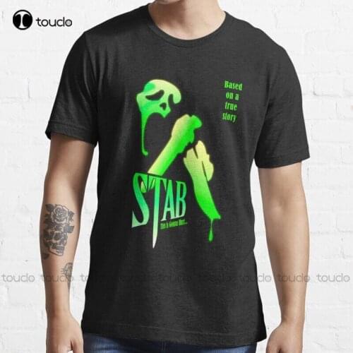 New Stab (From The Scream Movie) Wes Craven Scream Halloween Horror Movies T-Shirt T-Shirt Cotton Tee Shirt S-3Xl Unisex