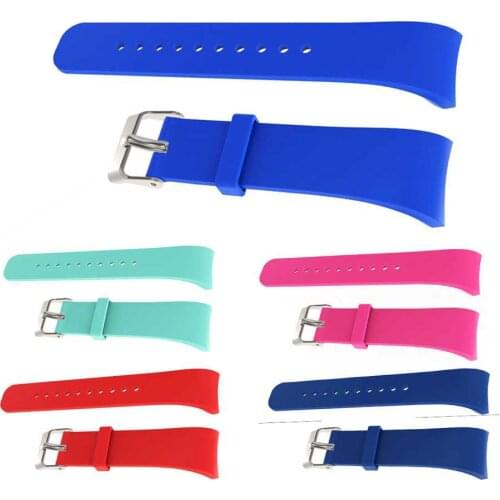 Smooth silicone Sport Watch band style For Samsung Gear Fit 2 fitness Watch bands Wrist Strap For Samsung Gear fit2 pro Bracelet