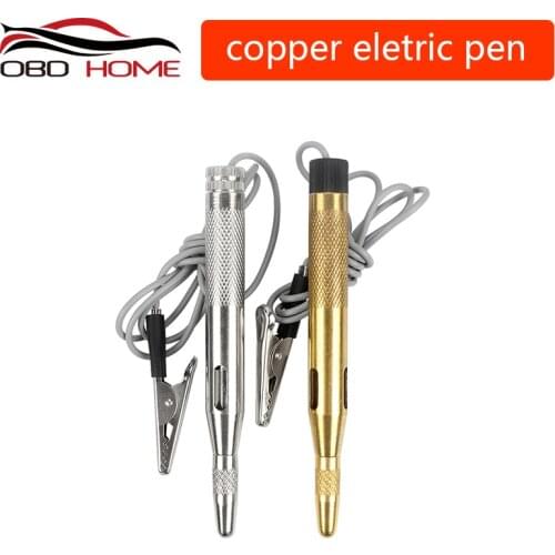 Car Diagnostic Tools DC 6V 12V 24V Copper Auto Car Light Circuit Tester Lamp Voltage Test Pen Detector Probe Light System Test