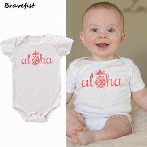 Newborn Pineapple Bodysuits 0-24Months Short Sleeve Infant Boys Girls Jumpsuits Short Sleeve Kids Outfits Sunsuit Summer Clothes