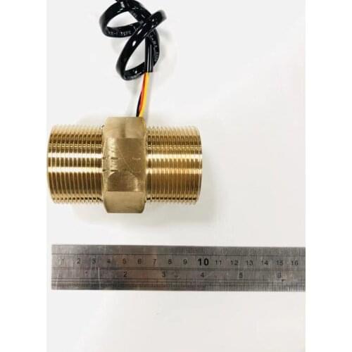Brass New G2" DN50 Brass Hall Turbine Flow Meter Sensor 15~250L/Min