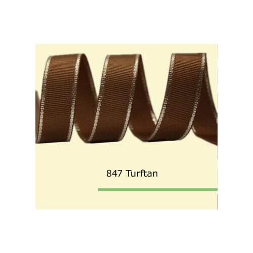 1-1/2"(38mm) Silver Metallic Edge Grosgrain Ribbons