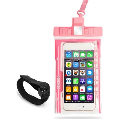 Multi-function Universal Waterproof Bag Mobile Phone Carrying Bag Whistle Light And Practical Swimming Diving Protection Bag