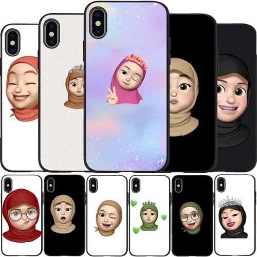 Nun black Silicone Phone Case For iPhone 12 XR XS Max 5 5S SE 2020 6 6S 7 8 PLUS X 11Pro Max 11 Cover