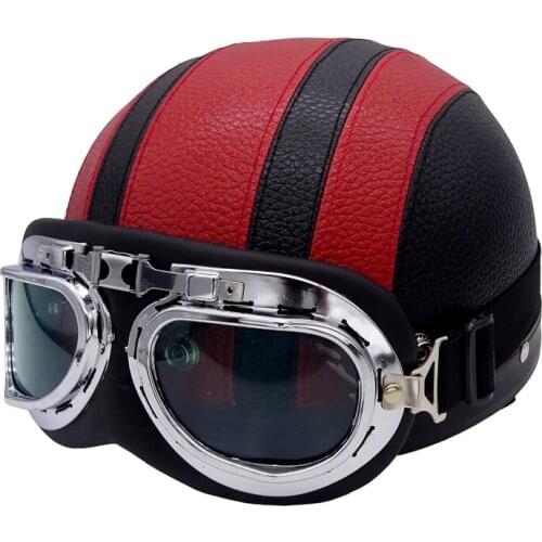 Motorcycle Helmet Open Face Helmet Personalized Mens Womens Vintage Retro Motorcycle Riding Protect Equipment Cascos Para Moto