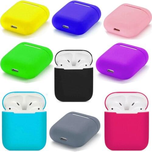 Soft Silicone Cases For Apple Airpods 1/2 Protective Bluetooth Wireless Earphone Cover For Apple Air Pods Charging Box Bags