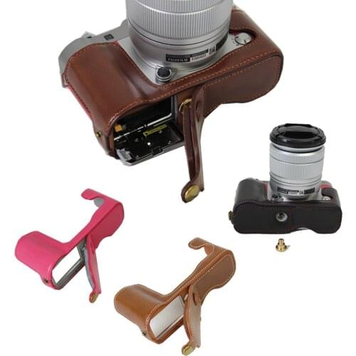 New Vintage Pu Leather Video camera case bag for Fujifilm Fuji XA3 XA-3 XA10 Digital camera protect cover