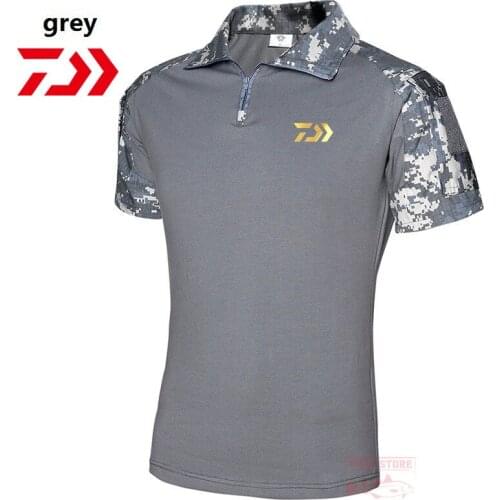 Daiwa Fishing Clothes Summer Men Short Sleeve Outdoor Hunting Camouflage Suit Adventure T-shirt Militar Tactical Vest Frog Suit